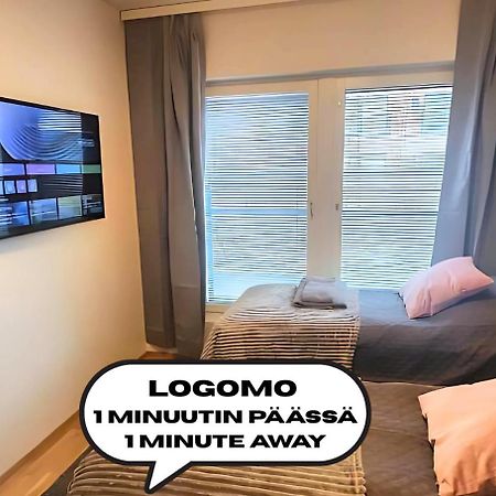 Laadukas Kalustettu Yksioe Logomolla 1-2Hloe Lägenhet Åbo Exteriör bild